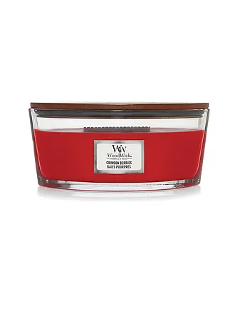 WOODWICK | Duftkerze mit Knisterdocht ELLIPSE 454g Frasier Fir | rot